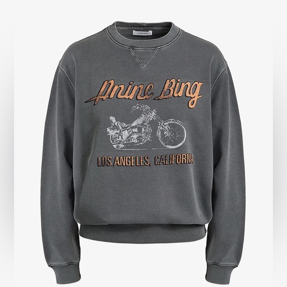Anine Bing Ramona Crewneck Sweatshirt, Size Medium, Great Condition! - Picture 1 of 5